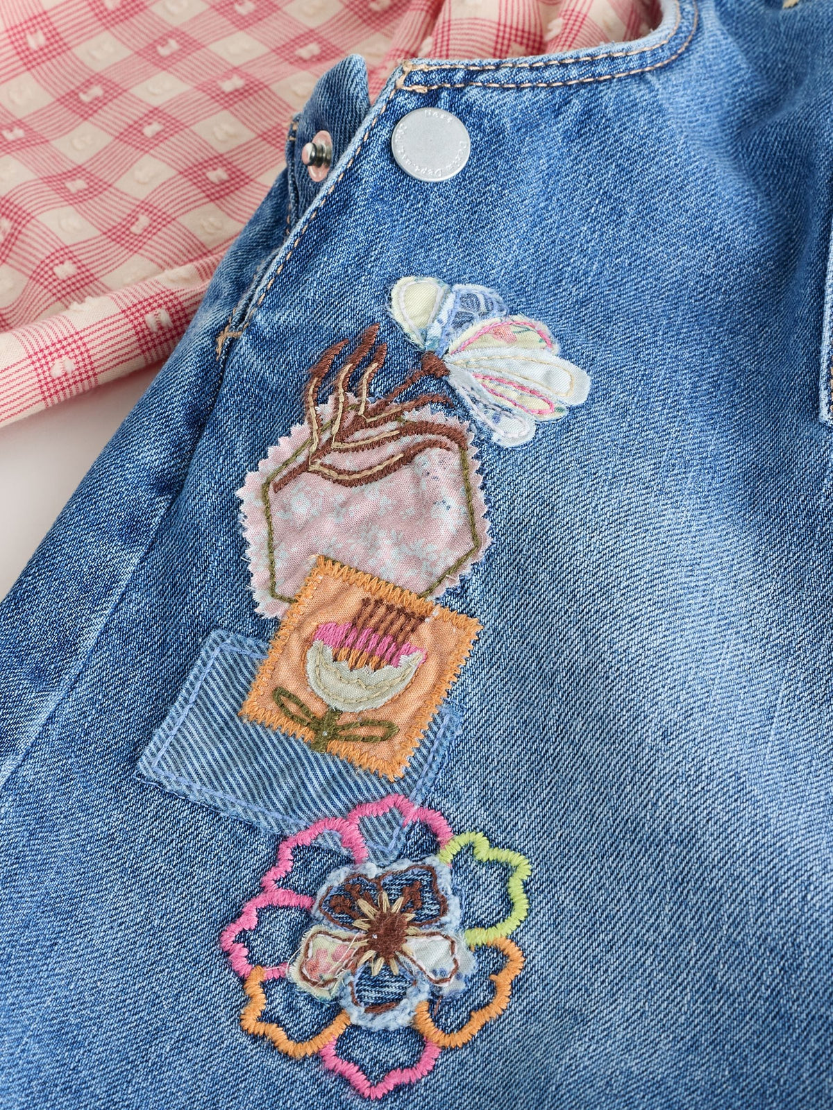 Denim Horse Dungarees Set (3mths-7yrs)