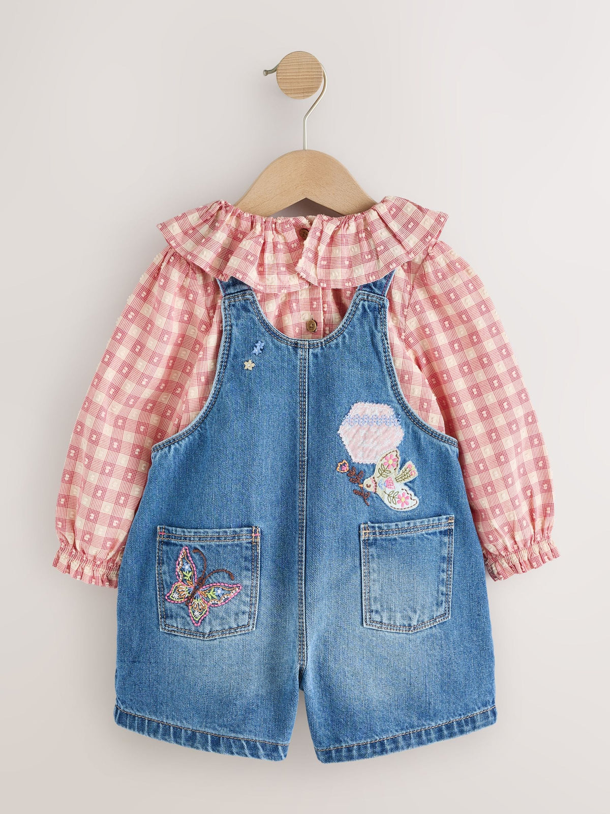 Denim Horse Dungarees Set (3mths-7yrs)