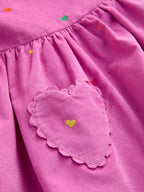 Magenta Pink Long Sleeve Cord Dress (3mths-8yrs)
