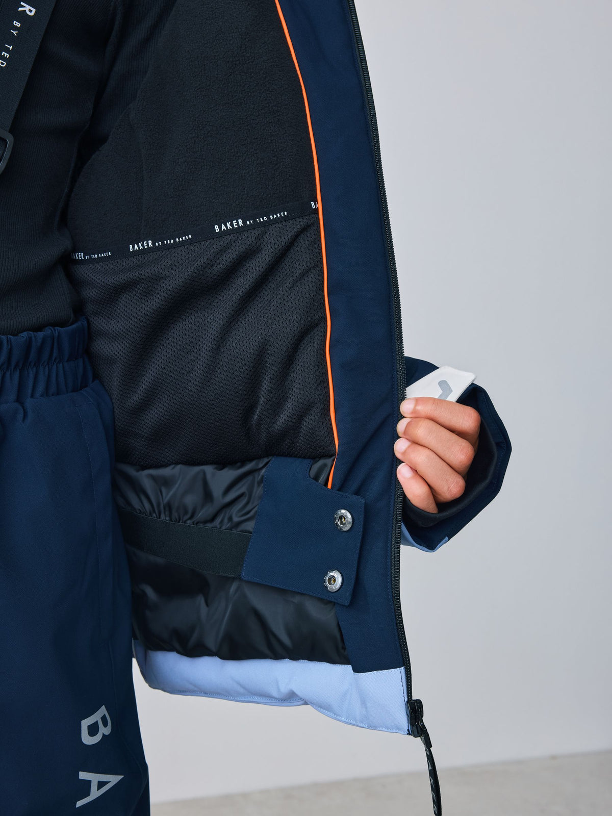 Baker by Ted Baker Blue Waterproof Padded Ski Coat