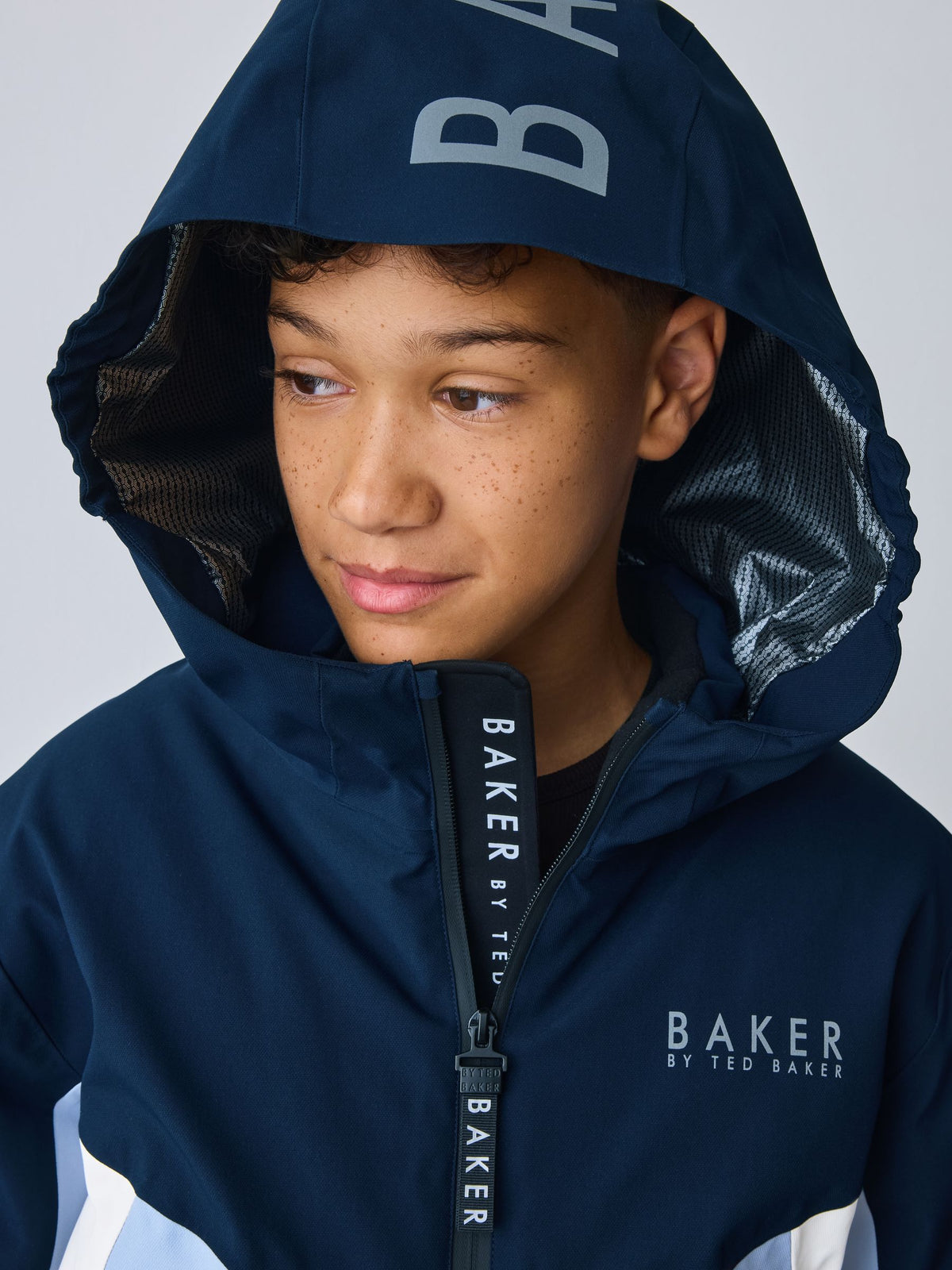Baker by Ted Baker Blue Waterproof Padded Ski Coat