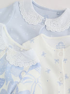 Blue Sleepsuits 3 Pack (0mths-2yrs)