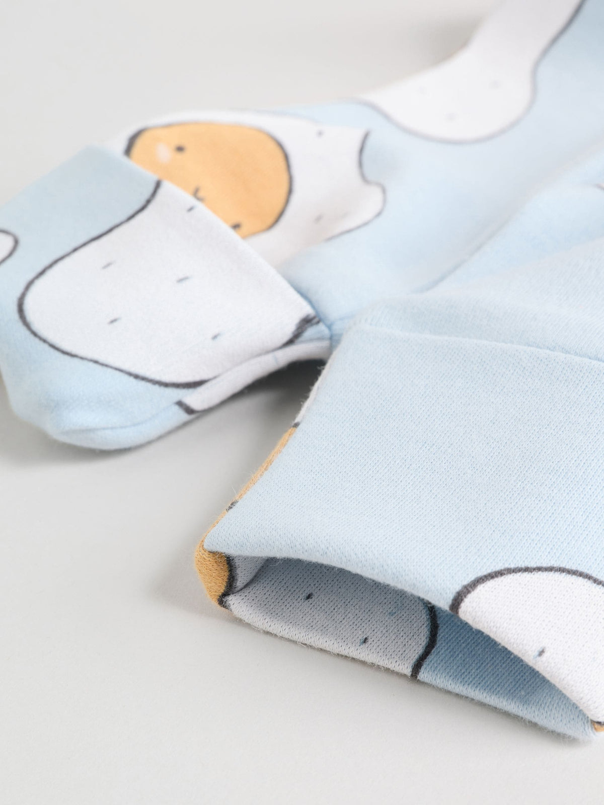 Neutral Brunch Two Way Zip Baby Sleepsuits 4 Pack (0mths-2yrs)