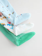 Multi Farm Baby Sleepsuits 3 Pack (0-2yrs)