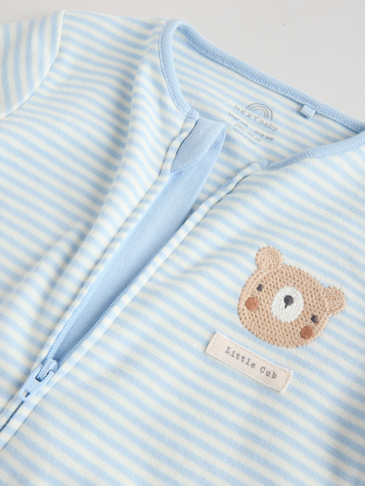 Blue Bear Two Way Zip Baby Sleepsuits 3 Pack (0mths-3yrs)