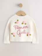 Ecru Flower Girl Occasion Cardigan (3mths-7yrs)