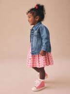 Mid Blue Denim Western Jacket (3mths-7yrs)