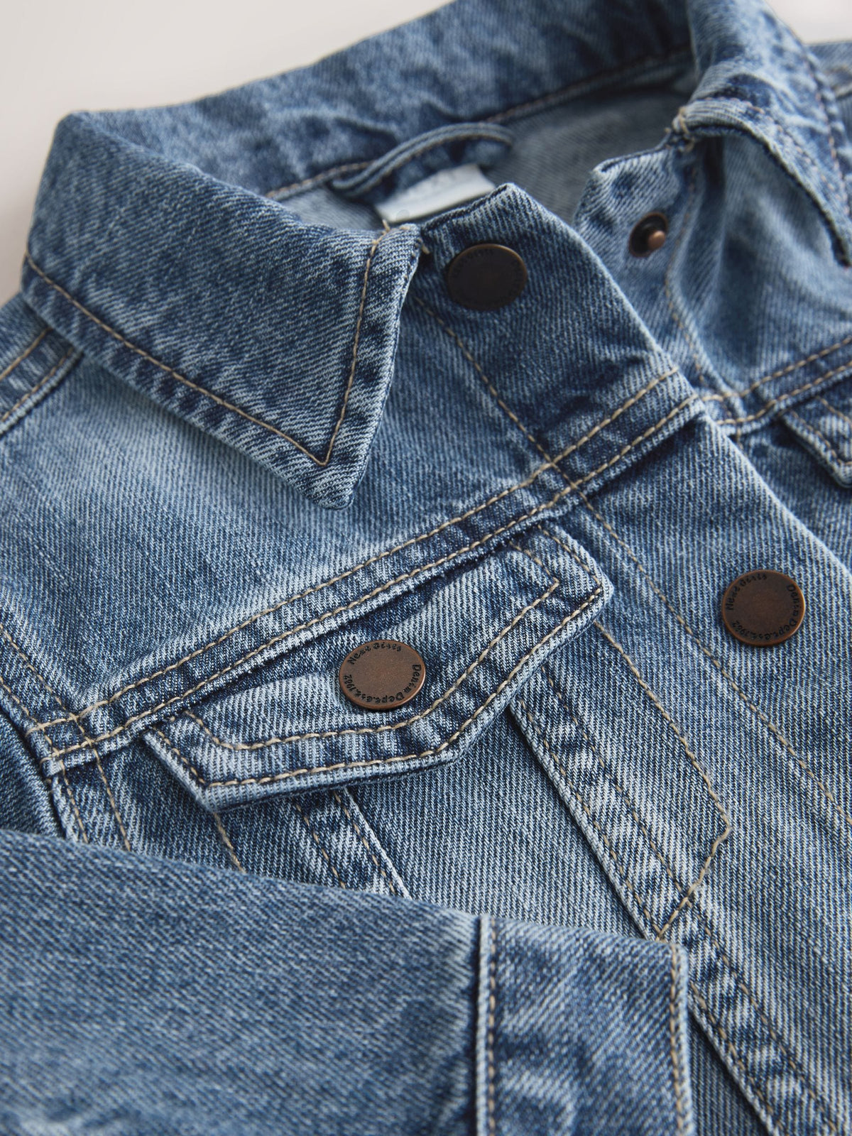 Mid Blue Denim Western Jacket (3mths-7yrs)