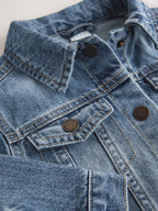 Mid Blue Denim Western Jacket (3mths-7yrs)