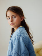 Denim Heart Quilted Jacket (3-16yrs)