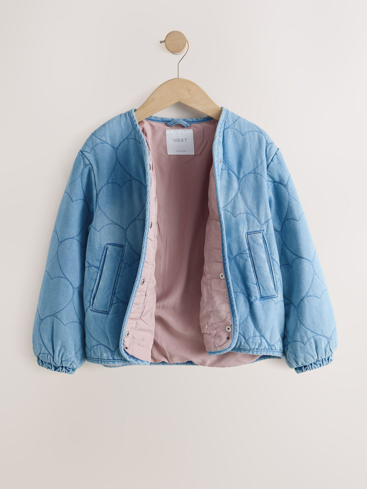 Denim Heart Quilted Jacket (3-16yrs)
