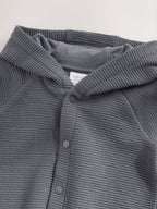 Charcoal Grey Lightweight Textured Jersey Baby Jacket (0mths-2yrs)
