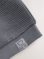 Charcoal Grey Lightweight Textured Jersey Baby Jacket (0mths-2yrs)