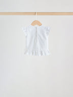 Pink/ Mint/ White Fairy Short Sleeve Top and Leggings Baby Set 6 Piece (0mths-3yrs)