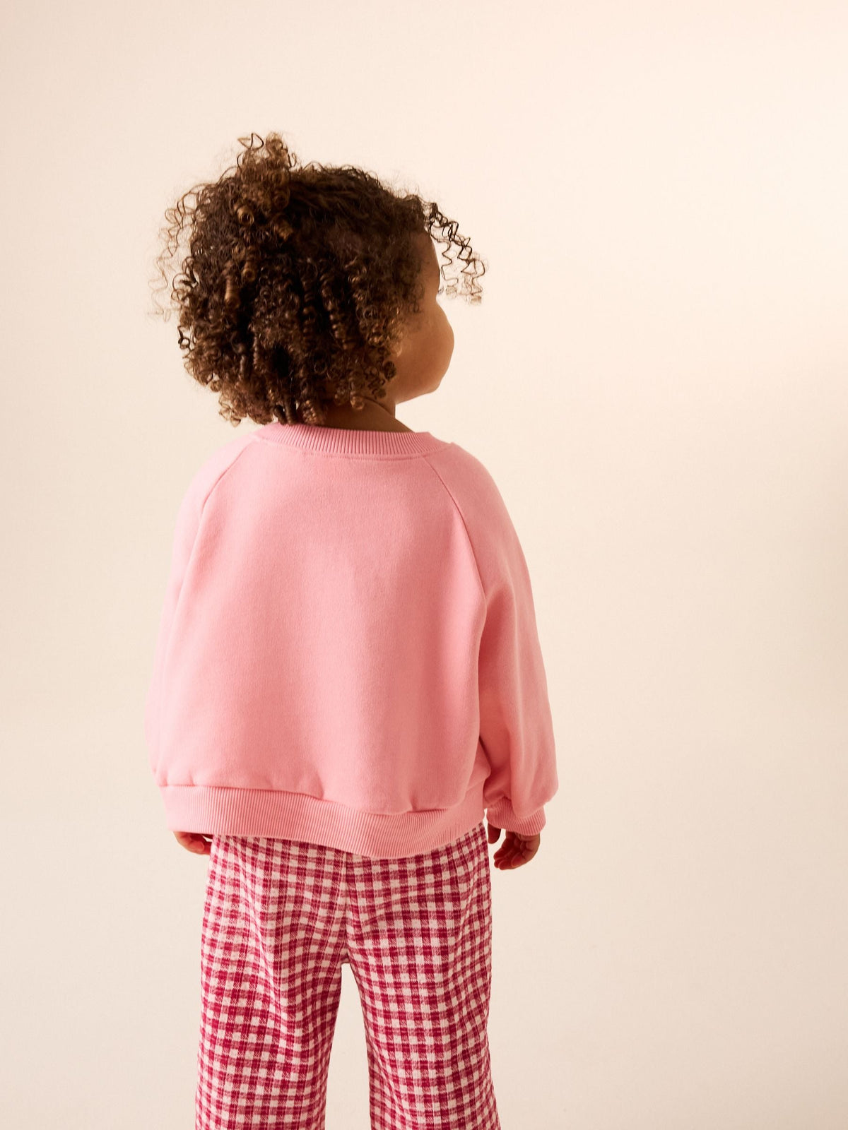 Bright Pink Sweatshirt and Wide Leg Joggers Set (3mths-7yrs)