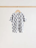 Neutral Sunbaked Printed Button Through Jersey Baby Rompers 3 Pack