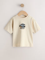 Black/Grey Race Car Short Sleeve Graphic T-Shirts 3 Pack (3mths-7yrs)