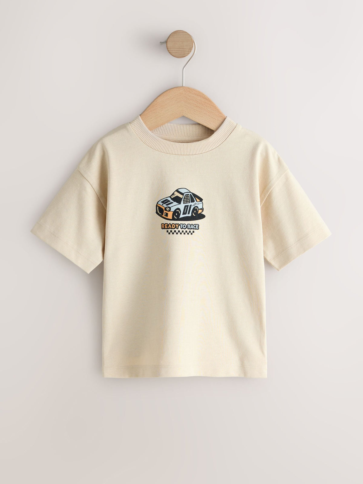 Black/Grey Race Car Short Sleeve Graphic T-Shirts 3 Pack (3mths-7yrs)