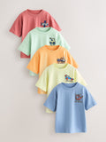 Cars Short Sleeve Graphic T-Shirts 5 Pack (3mths-7yrs)