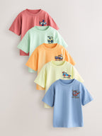 Cars Short Sleeve Graphic T-Shirts 5 Pack (3mths-7yrs)