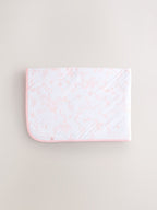 Baker by Ted Baker Pink/White All-Over Printed Quilted Blanket