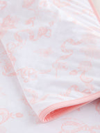 Baker by Ted Baker Pink/White All-Over Printed Quilted Blanket