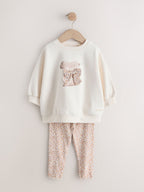 Neutral Sweatshirt & Leggings Set 2 Pack (3mths-7yrs)
