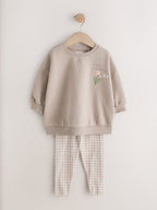Neutral Sweatshirt & Leggings Set 2 Pack (3mths-7yrs)