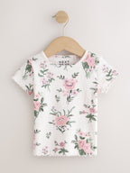 Pink Short Sleeve T-Shirts 5 Pack (3mths-7yrs)