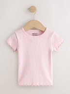 Pink Short Sleeve T-Shirts 5 Pack (3mths-7yrs)