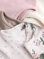 Pink Short Sleeve T-Shirts 5 Pack (3mths-7yrs)