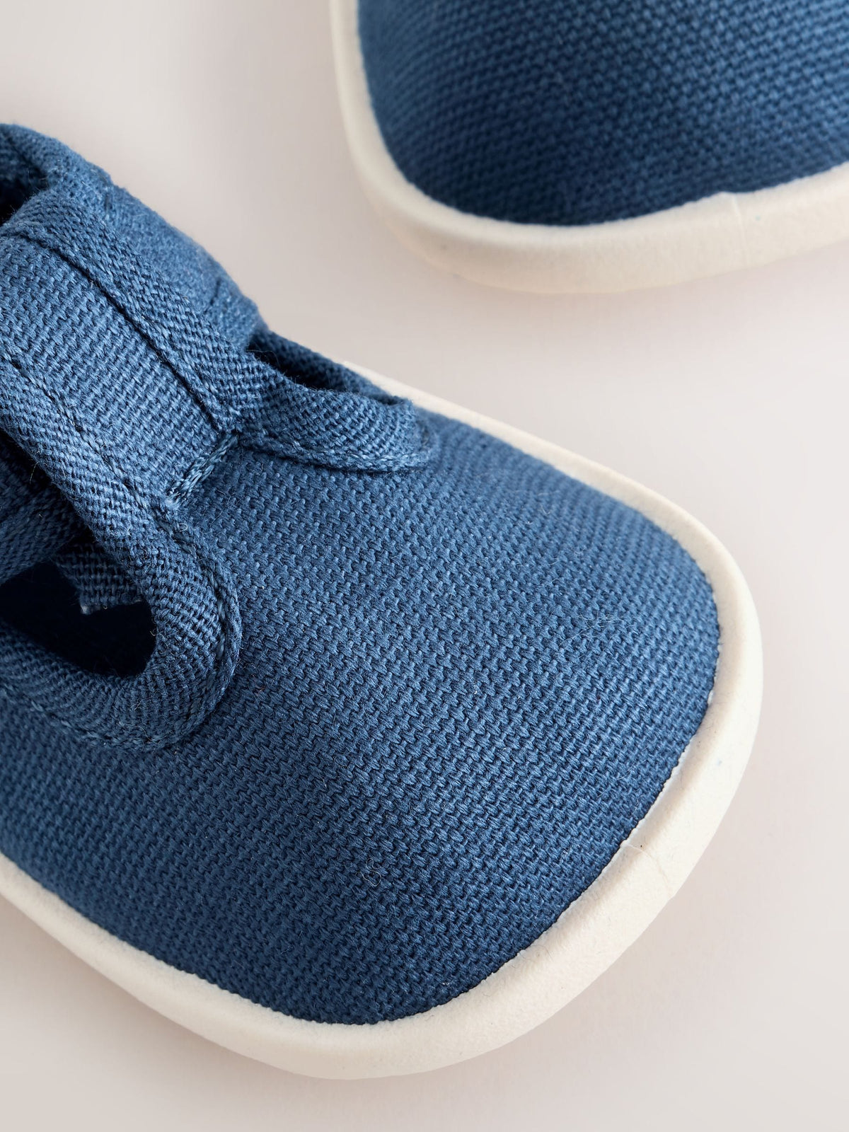 Navy Crawler T-Bar Baby Shoes (0-2mths)