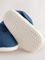 Navy Crawler T-Bar Baby Shoes (0-2mths)
