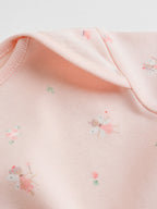 Pink 7 Pack Short Sleeve Baby Bodysuit