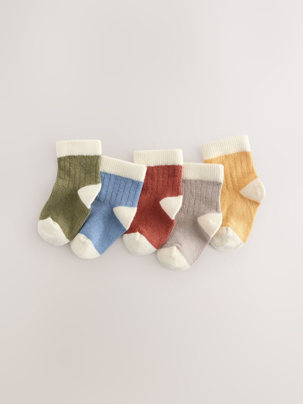 Blue/Green Baby Socks 5 Pack