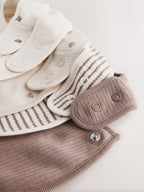 Brown Bibs 5 Pack