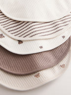 Brown Bibs 5 Pack