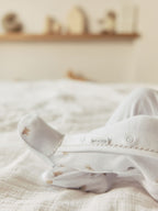 White Born in 2026 Baby Sleepsuit & Hat Set (0-9mths)