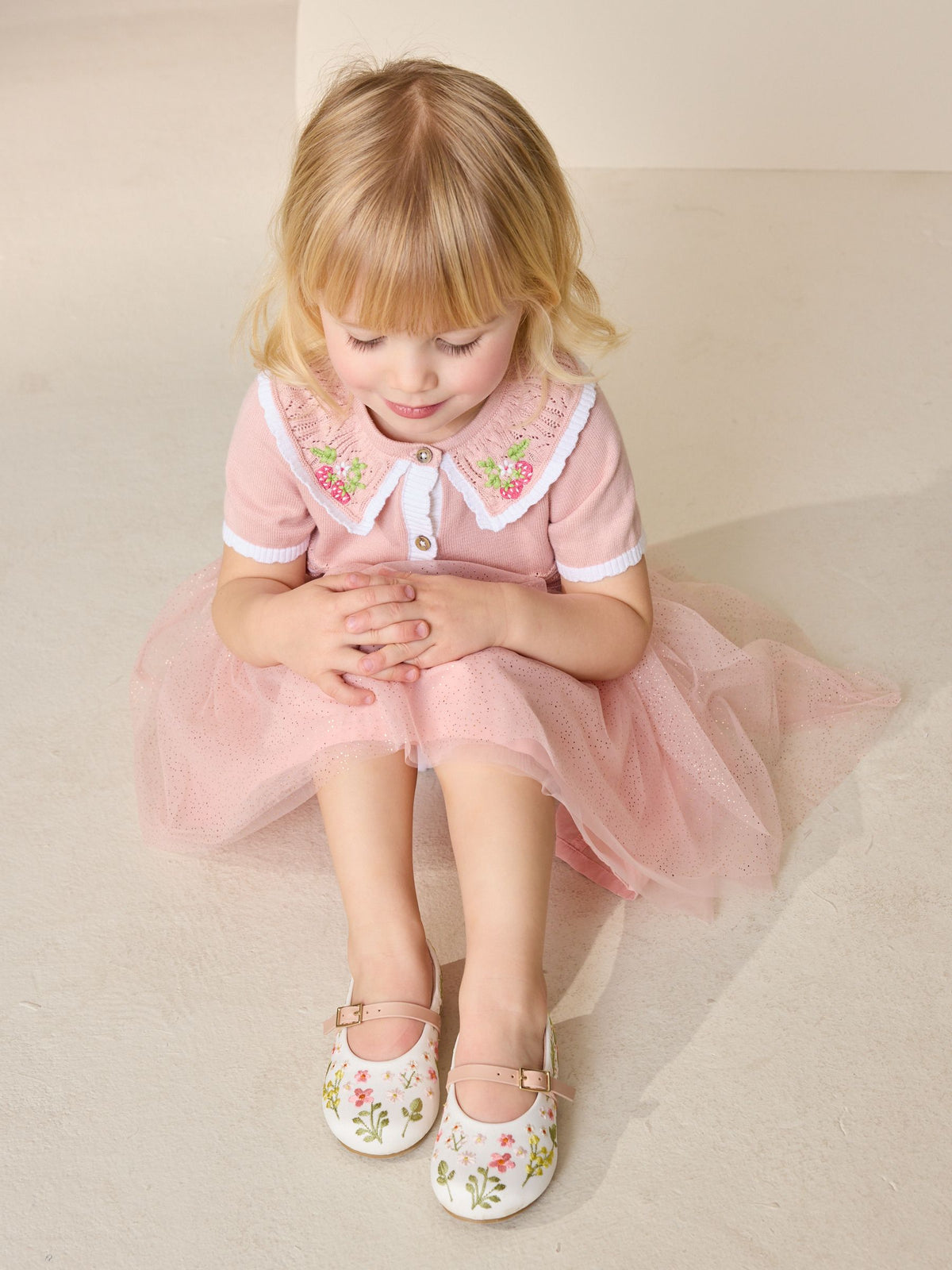 Multi Embroidered Occasion Mary Jane Shoes