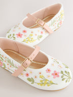 Multi Embroidered Occasion Mary Jane Shoes