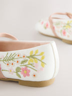 Multi Embroidered Occasion Mary Jane Shoes