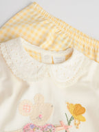 Ecru Fairy Mouse Long Sleeve Top and Legging Baby 2 Piece Set (0mths-2yrs)
