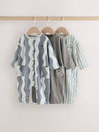 Grey Scandi Cactus Rompers 3 Pack