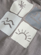Grey Scandi Cactus Rompers 3 Pack