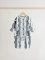 Grey Scandi Cactus Rompers 3 Pack