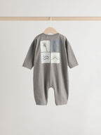 Grey Scandi Cactus Rompers 3 Pack