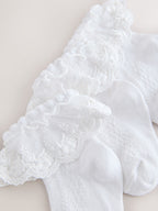 White Lace Baby Socks 3 Pack