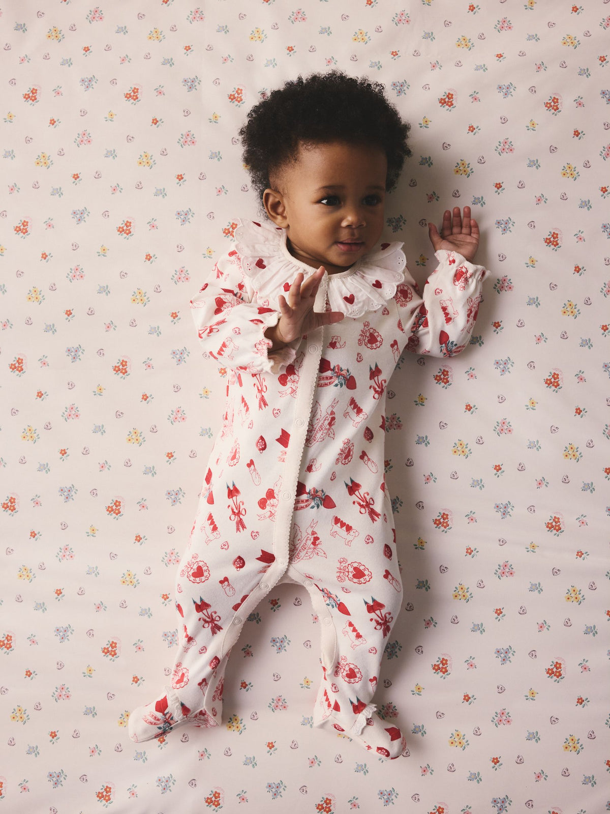 Cream Cath Kidston Baby Sleepsuit