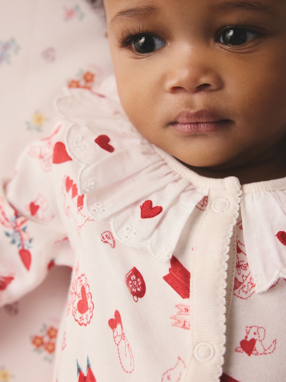 Cream Cath Kidston Baby Sleepsuit