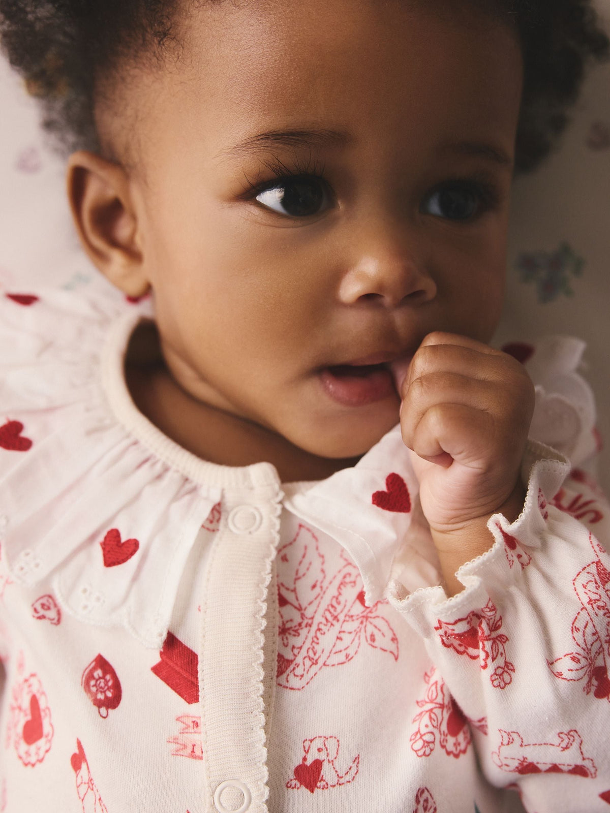 Cream Cath Kidston Baby Sleepsuit